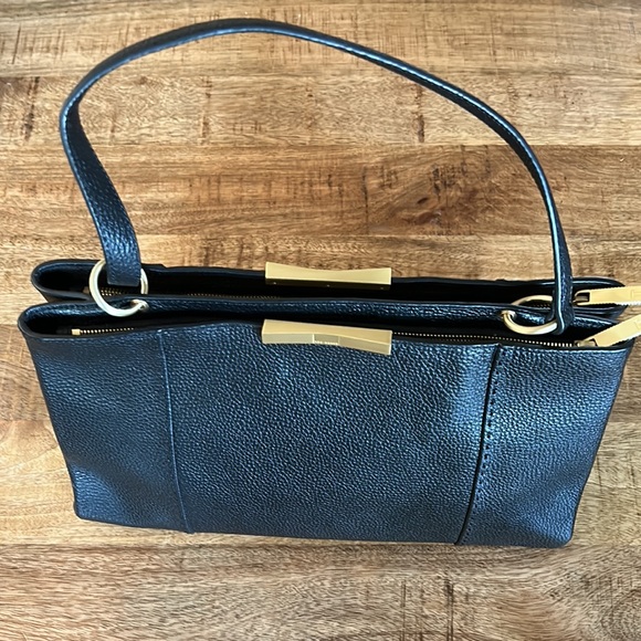 Ted Baker Tote with gold accents.  Excellent used condition. Dust bag included - Picture 3 of 7